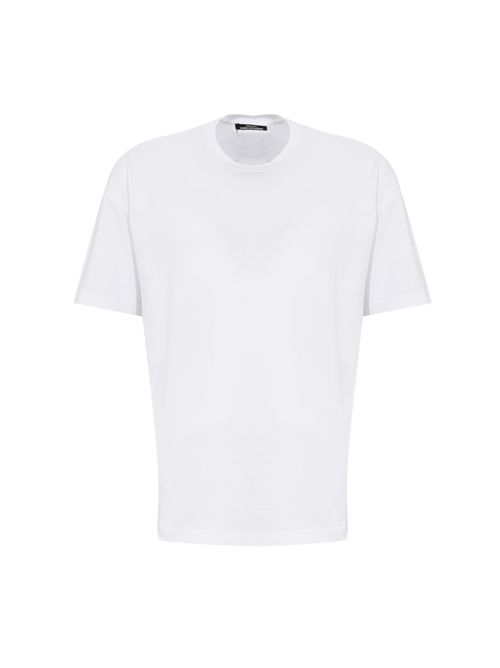 T-shirt over in cotone Bianco